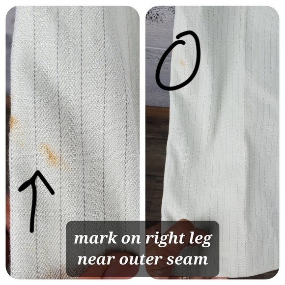 Marc by Marc Jacobs Faded Celadon Pin Striped Business Casual Pants Size 8 - Picture 12 of 12